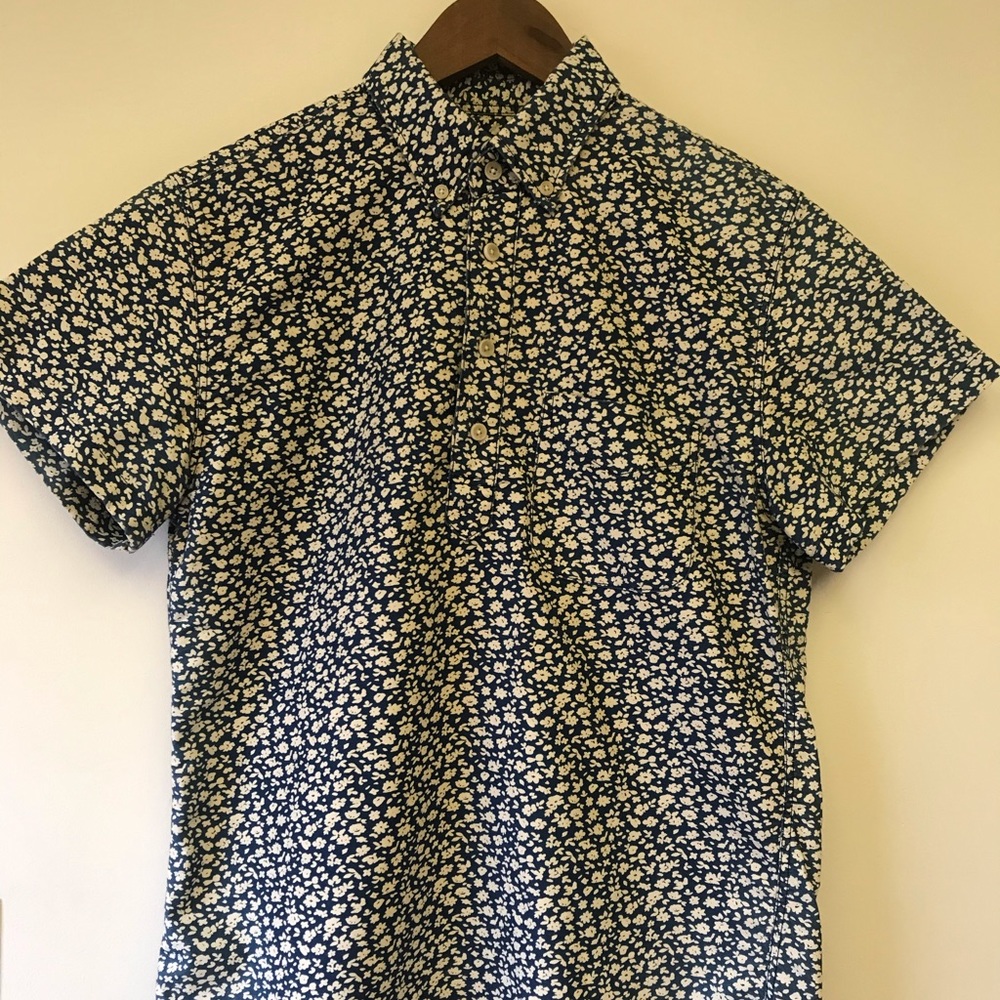 Jcrew Poppy 3/4 button up